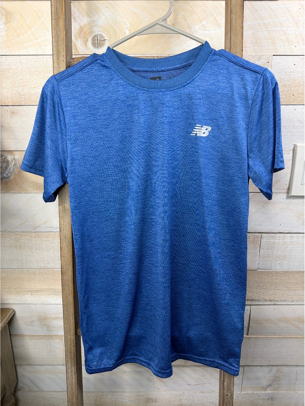 New Balance Blue Performance T-Shirt Size L Youth